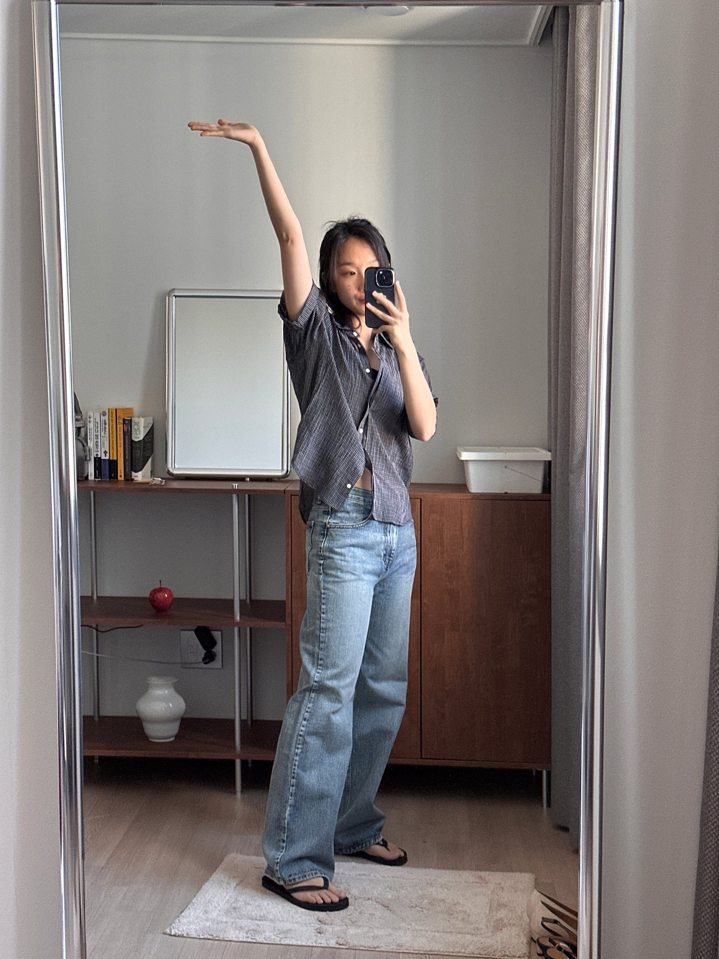 (black) Summer Folded Shirt - 5cols