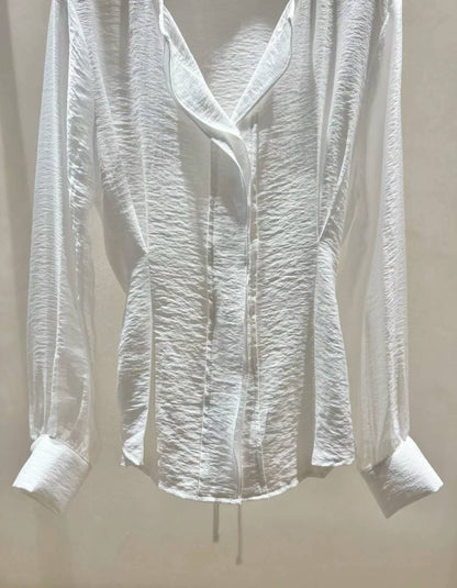 Glow Satin Blouse - 4cols