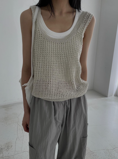 Summer Knit Sleeveless - 4cols