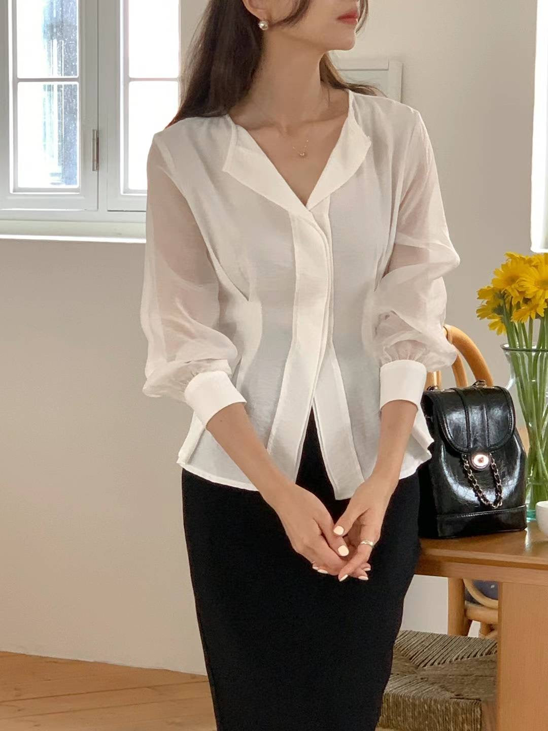 Glow Satin Blouse - 4cols