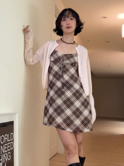 Check Mini Dress - 2cols