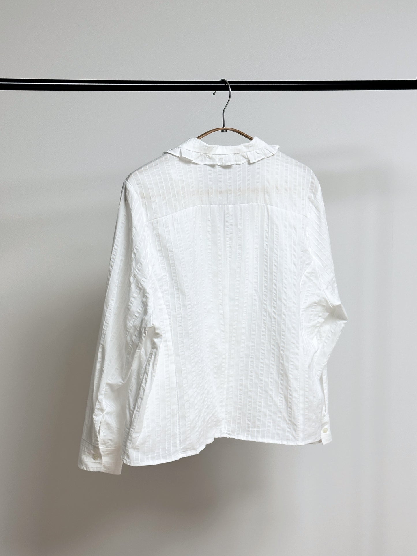 Ruffle Cotton Blouse