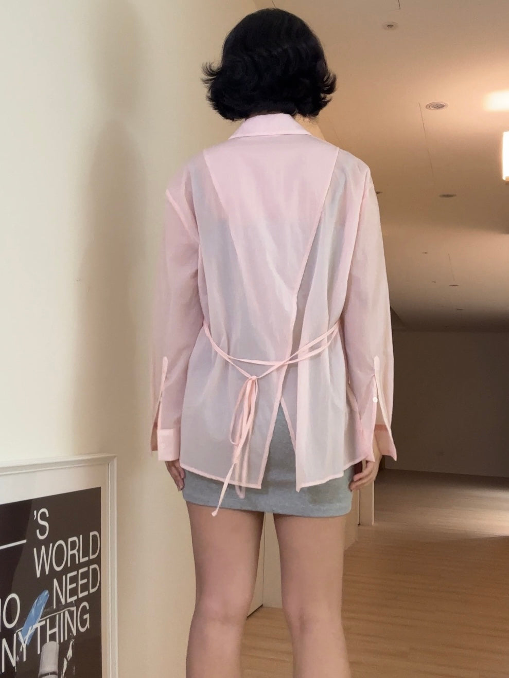 Berlin Slit Shirts - light pink