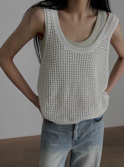 Summer Knit Sleeveless - 4cols