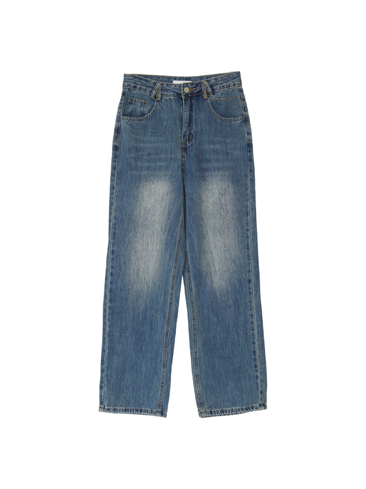 Clean Washing Denim Pants - Deep Blue