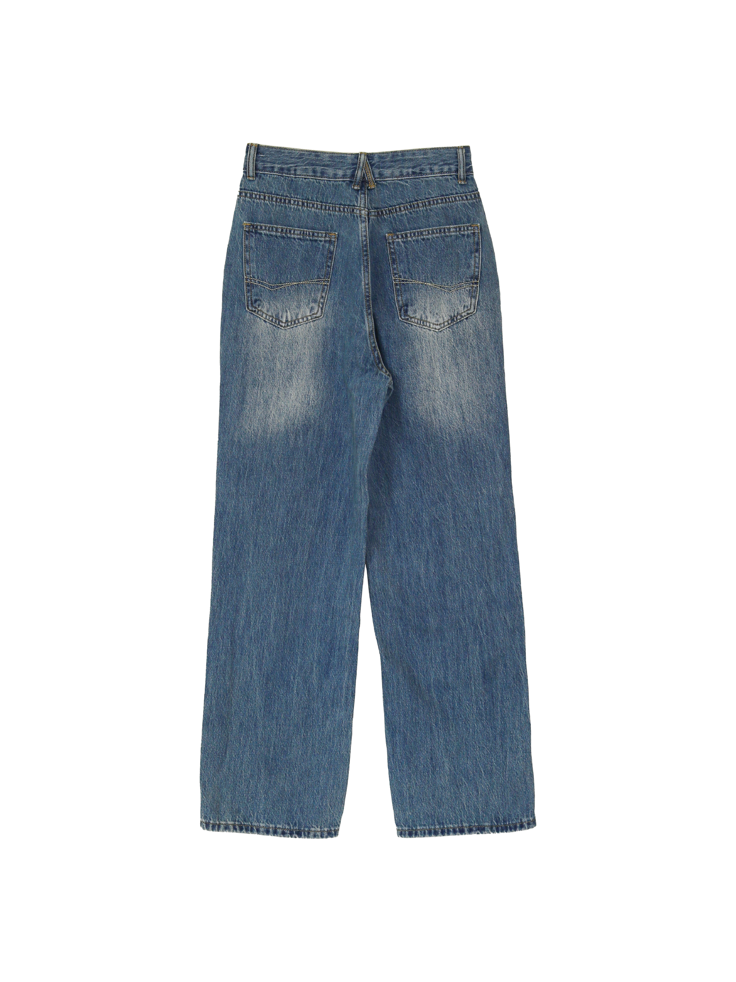 Clean Washing Denim Pants - Deep Blue