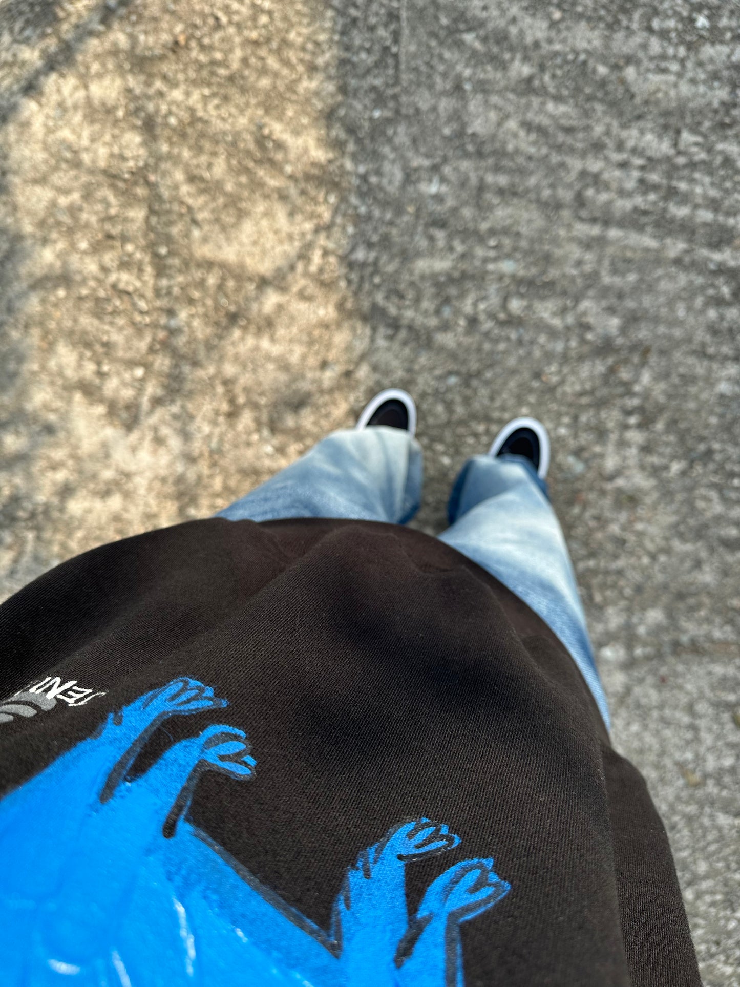 hand-paint | Blue Doggy Sweatshirt