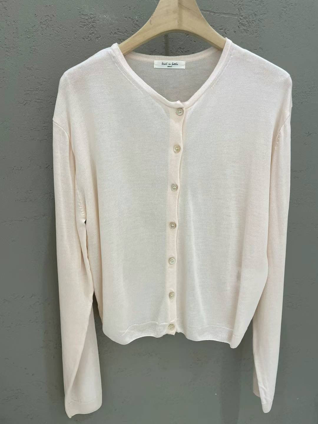 basic | Katie Round Cardigan - 4cols