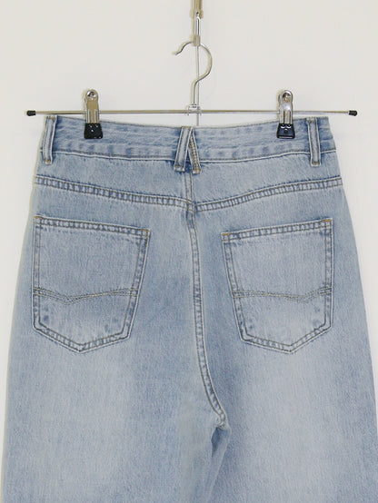 Clean Washing Denim Pants - Light Blue