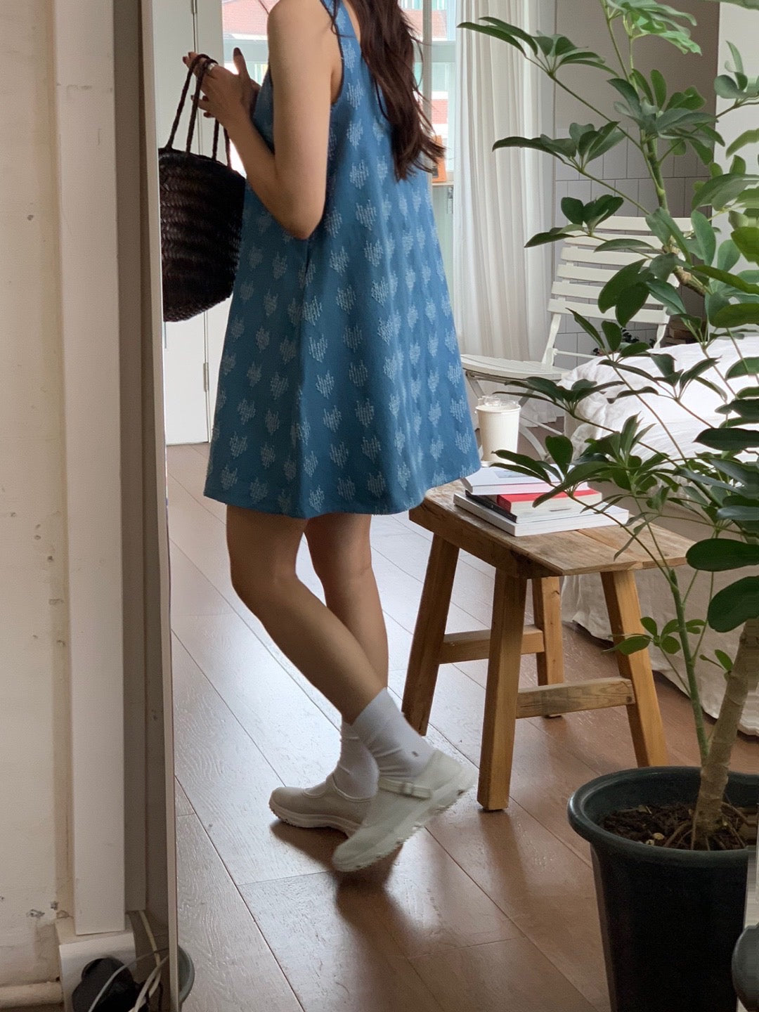 Luna Heart Denim Dress