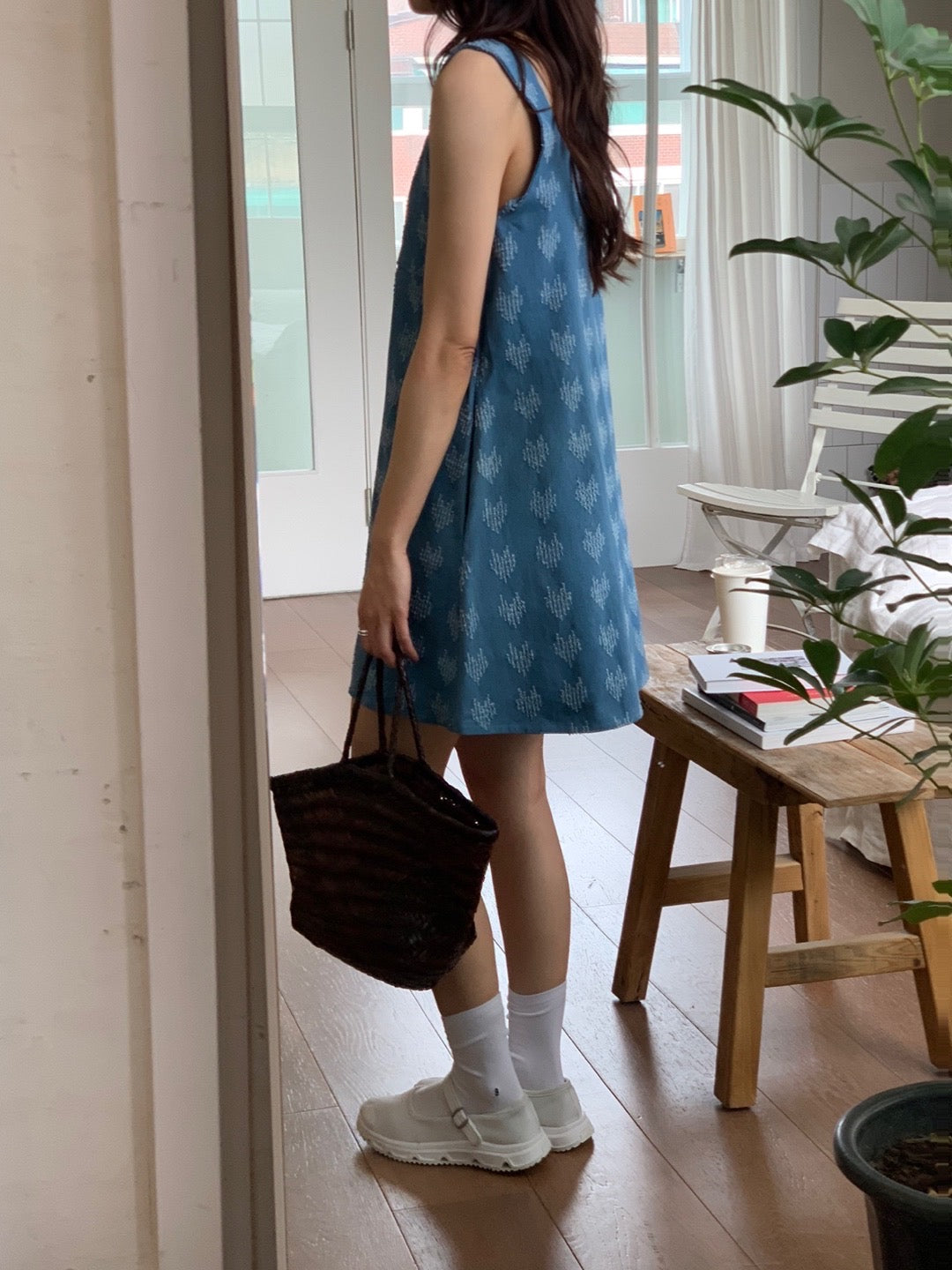 Luna Heart Denim Dress