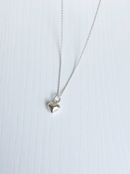 Mini Silver Heart Necklace