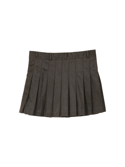 Pleated Low-rise mini Skirt - 2 cols