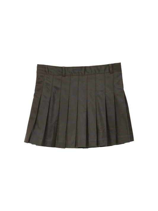 Pleated Low-rise mini Skirt - 2 cols