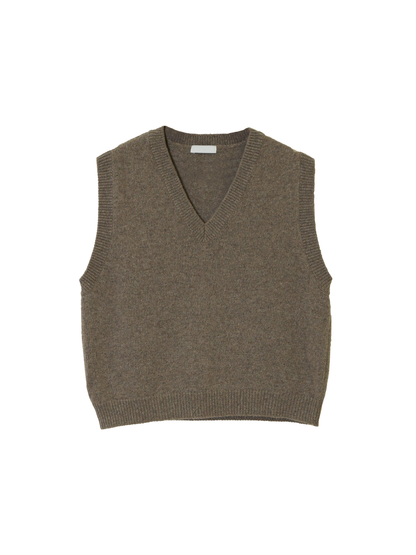 Marin V Lambs Wool Vest - 2 cols