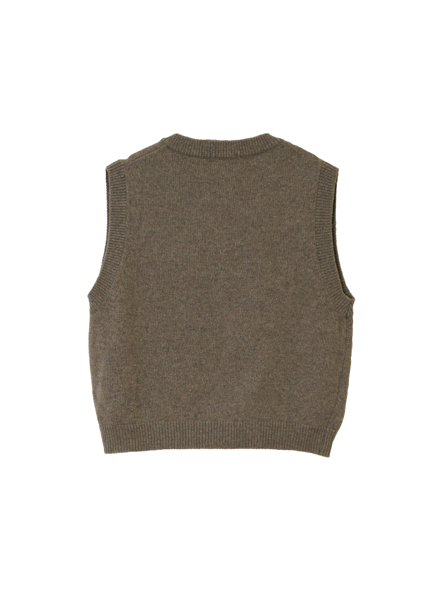 Marin V Lambs Wool Vest - 2 cols