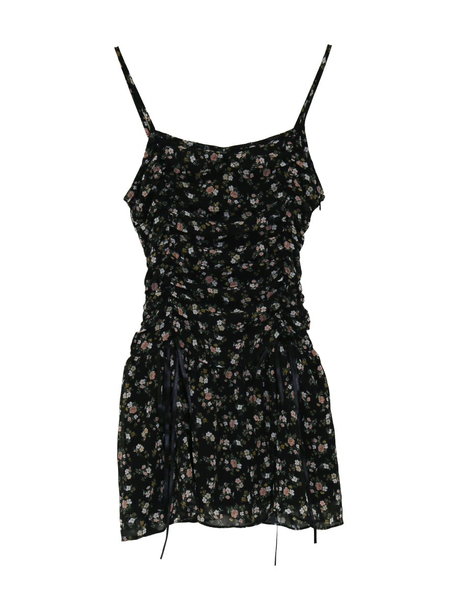 black) Nua Flower Mini Dress - 2 cols posietown black) Nua Flower Mini Dress - 2 cols posietown