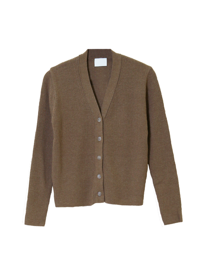 V Lambs Wool Cardigan - 2 cols